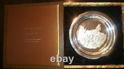 1972 Franklin Mint HORIZONS WEST By Richard Baldwin Sterling Silver Plate In Box