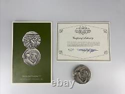 1972 Franklin Mint'Peace and Tranquility Julian Harris Sterling Silver Medal