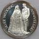 1972 Franklin Mint Royal Silver Wedding Anniversary Sterling Silver Medal