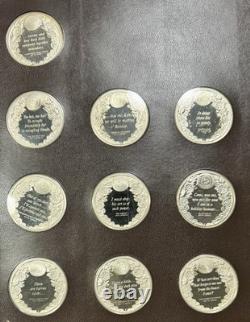 1972 Franklin Mint Silver Shakespeare Medals Set 38 1st Edition 1.25 oz each