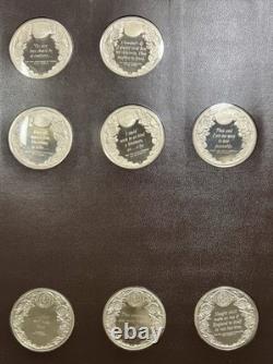 1972 Franklin Mint Silver Shakespeare Medals Set 38 1st Edition 1.25 oz each