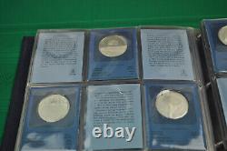 1972 Franklin Mint Special Commemorative Issues Sterling Silver Proofs 36 Pc Set