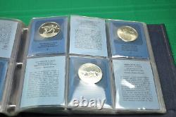 1972 Franklin Mint Special Commemorative Issues Sterling Silver Proofs 36 Pc Set
