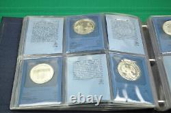 1972 Franklin Mint Special Commemorative Issues Sterling Silver Proofs 36 Pc Set