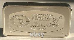 1972 Franklin Mint Sterling Silver 50-state Bankmarked Ingot Set Almost 100 Oz