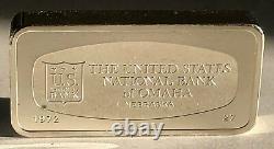 1972 Franklin Mint Sterling Silver 50-state Bankmarked Ingot Set Almost 100 Oz