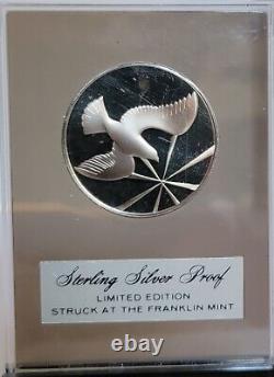 1972 Franklin Mint Sterling Silver Holiday Medals Set of four