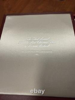 1972 Franklin Mint Sterling Silver plate The Carolers by N. Rockwell COA