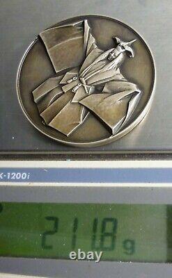 1972 Franklin Mint T. Matsuoka Japan Sterling Silver Medal 7 Troy Ounces