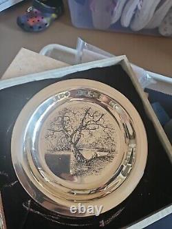 1972 James Wyeth Sterling Silver Plate With Authenticity Certificate