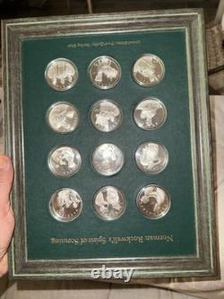 1972 Norman Rockwell Spirit Of Scouting Franklin Mint Sterling Silver, 9.48oz