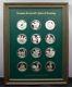 1972 Norman Rockwell Spirit Of Scouting Franklin Mint Silver Proof Set With Coa