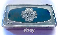 1972 Southern Arizona Bank Franklin Mint 1000 Grains 2oz. Silver Bar