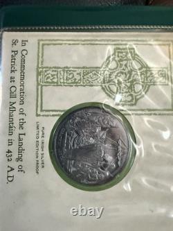1972 St. Patrick's Day Proof. 999 Silver Medal