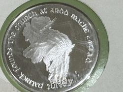 1972 St. Patrick's Day Proof. 999 Silver Medal & Cachet in Franklin Mint Folder