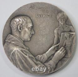 1972 Swedish Artist Leo Holmgren Solid. 925 Silver Medal Franklin Mint 6.76oz