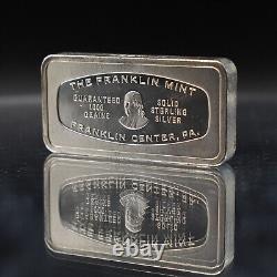 1972 Trust Company Bank Atlanta Georgia Franklin Mint 2oz 925 Silver bar C3831