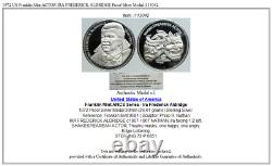 1972 US Franklin Mint ACTOR IRA FREDERICK ALDRIDGE Proof Silver Medal i113042