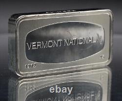 1972 Vermont National Bank Franklin Mint 2oz 925 Silver bar C5104