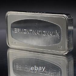 1972 Vermont National Bank Franklin Mint 2oz 925 Silver bar C5104