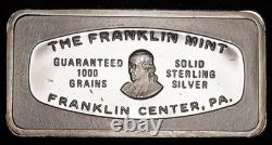 1972 Wyoming National Bank Casper Franklin Mint WOW! 2oz 925 Silver bar C6212