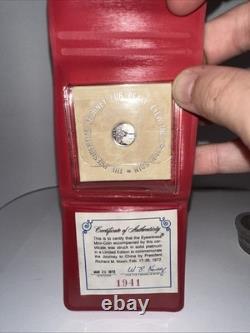 1972 the Presidential Journey for Peace Eyewitness Medal Coin Franklin Mint