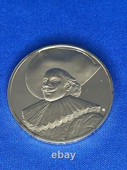 1973 24K on Sterling Silver Franklin Mint Laughing Cavalier 1624 Frans Hals Coin
