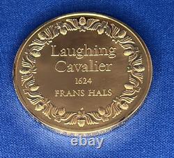 1973 24K on Sterling Silver Franklin Mint Laughing Cavalier 1624 Frans Hals Coin