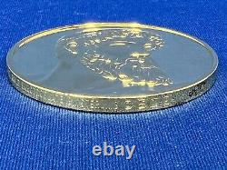 1973 24K on Sterling Silver Franklin Mint Poseidon c460-450 B. C. Greek Coin