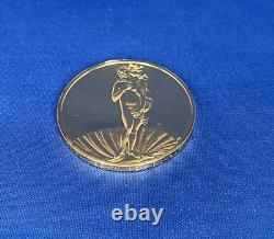 1973 24K on Sterling Silver Franklin Mint The Birth of Venus Medal