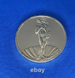 1973 24K on Sterling Silver Franklin Mint The Birth of Venus Medal
