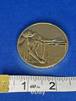 1973 24K on Sterling Silver Franklin Mint The Death of Marat 1793 Coin