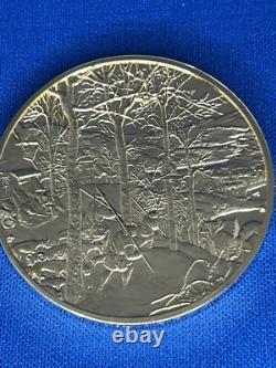 1973 24K on Sterling Silver Franklin Mint The Return of the Hunters Coin