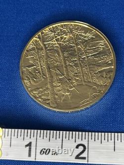 1973 24K on Sterling Silver Franklin Mint The Return of the Hunters Coin