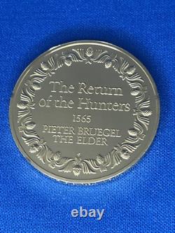 1973 24K on Sterling Silver Franklin Mint The Return of the Hunters Coin