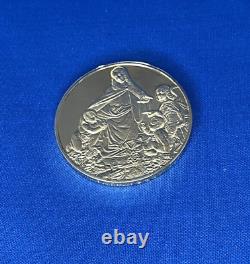 1973 24K on Sterling Silver Franklin Mint The Virgin of the Rocks Medal