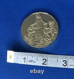 1973 24K on Sterling Silver Franklin Mint The Virgin of the Rocks Medal