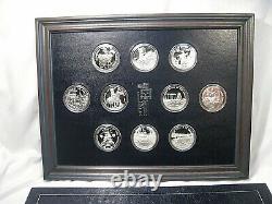1973-74 Franklin Mint Official Coin-Medals of INDIAN TRIBAL NATIONS. 999 Silver