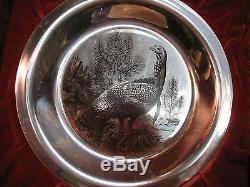 1973 8 Solid Sterling Silver Plate-franklin Mint