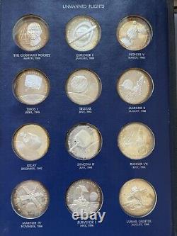 1973 America In Space Manned/Unmanned 24 Rounds Proof Set (. 925 Silver)