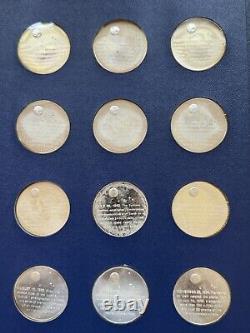 1973 America In Space Manned/Unmanned 24 Rounds Proof Set (. 925 Silver)