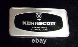 1973 FRANKLIN MINT Kennecott Burgin Mine 4.2 oz. 999 Silver RARE BAR