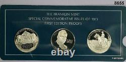 1973 Franklin Mint 1-1/2 Proof 24g Sterling Silver 12 Medals Mint Sealed #8655