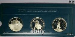 1973 Franklin Mint 1-1/2 Proof 24g Sterling Silver 12 Medals Mint Sealed #8655