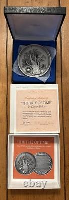 1973 Franklin Mint Annual Calendar. 925 Sterling Silver (4500 Grains) With Box