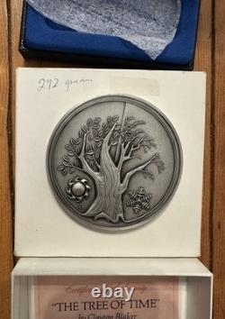 1973 Franklin Mint Annual Calendar. 925 Sterling Silver (4500 Grains) With Box