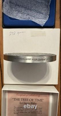 1973 Franklin Mint Annual Calendar. 925 Sterling Silver (4500 Grains) With Box