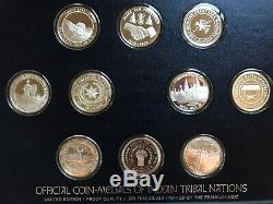 1973 Franklin Mint Fine Silver Coin-Medals of Indian Tribe Nations