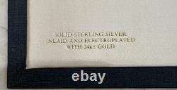 1973 Franklin Mint Official Bicentennial Commemorative Plate Sterling Silver