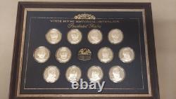 1973 Franklin Mint Presidential Medals Set 40 Sterling Silver Coins, 46oz+ COA